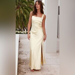 Billy J butter yellow Evening Gown / bridesmaid dress